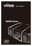 Vivitek D8010W User`s manual