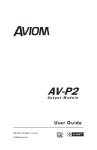 Aviom AV-P2 User guide