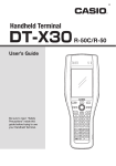 Casio DT-X30 R-50C User`s guide