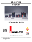 Watlow Electric EZ-ZONE PM User`s guide