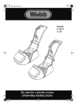 Webb C14E Operating instructions