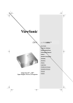 ViewSonic LiteBird PJ853 User guide