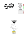 Chauvet Scorpion Storm RG User manual