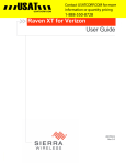 Sierra Wireless RAVEN 20080605 User guide