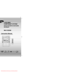 Samsung MAX-DS990 Instruction manual