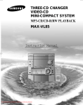 Samsung MAX-VL85 Instruction manual