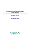 Moxa Technologies UC-8418 User`s manual
