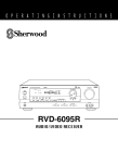 Sherwood RVD-6090R Troubleshooting guide