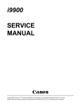 Canon I9900 Service manual