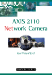 Axis 2110 User`s guide
