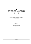 Crayon Audio CFA-1.2 Operating instructions