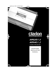 Clarion APX401.4 Installation manual