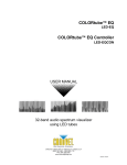 Chauvet COLORtube 3.0 EQ User manual
