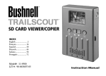 Bushnell 11-9500 Instruction manual
