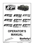 Argo 8 x 8 Response Operator`s manual