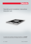 Operating and installation instructions Induction wok