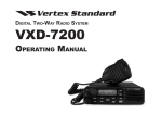 Vertex Standard VXD-7200 User guide