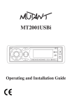 Mutant MT2001USBi Installation guide