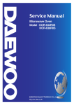 Daewoo KOR-638R Service manual