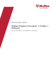 McAfee ENDPOINT ENCRYPTION ENTERPRISE - BEST PRACTICES GUIDE Product guide