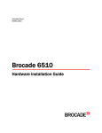 Brocade Communications Systems 6510 Installation guide