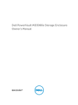 Dell PowerVault MD3060e Owner`s manual