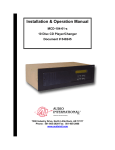 Audio international MCD-104-01-x Specifications
