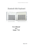 B-Speech MiniPad User manual