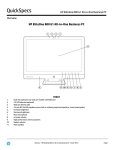 HP EliteOne 800 QuickSpecs