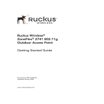 Ruckus Wireless ZoneFlex 2741 802.11g User guide