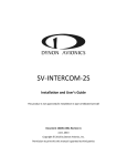 Dynon Avionics SV-INTERCOM-2S User`s guide