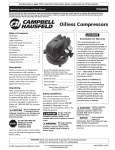 Campbell Hausfeld FP260000 Operating instructions