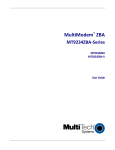 Multitech MultiModem ZBA MT9234ZBA User guide