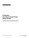 Siemens FS-250 Specifications