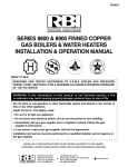 RBI 8900 Series Operating instructions