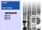 Epson EMP-82 User`s guide