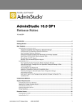 AdminStudio 10.0 SP1 Release Notes