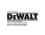 DeWalt DC820 Instruction manual