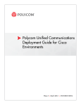 Polycom Unified Communications Deployment Guide for Cisco