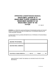 Wascomat FL 125 HI-TEK Operating instructions