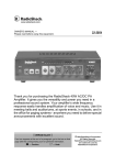 RadioSnack PRO-2054 Owner`s manual