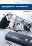 Bosch CCS 800 Ultro Specifications