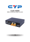 Cypress CLUX-H2SDI Specifications
