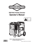 Briggs & Stratton 30000 Series Operator`s manual