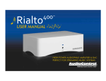 Rialto 400 - AudioControl