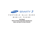 Samsung Gravity 3 User manual