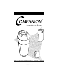 Puritan Bennett Companion 1000 Instruction manual