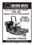Bush Hog GC-350 Operator`s manual