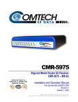 Comtech EF Data CMR-5975 Specifications