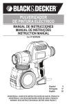 Black & Decker BDPS200 Instruction manual